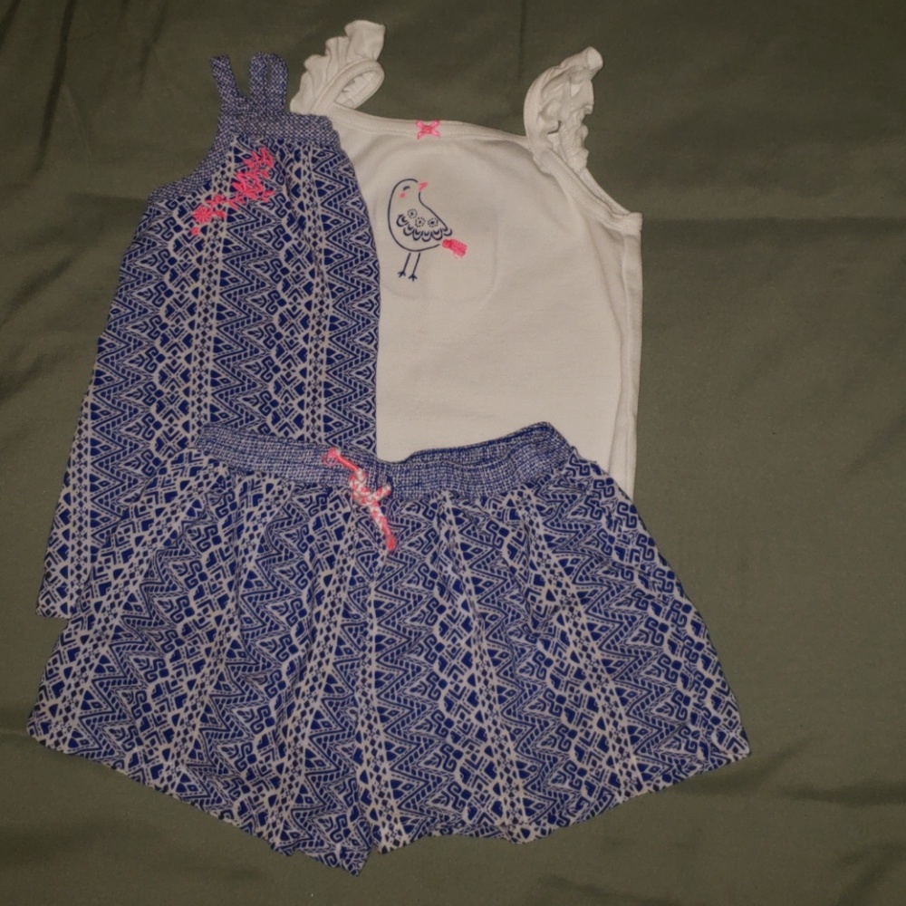 Carters 3 piece spring/summer outfit